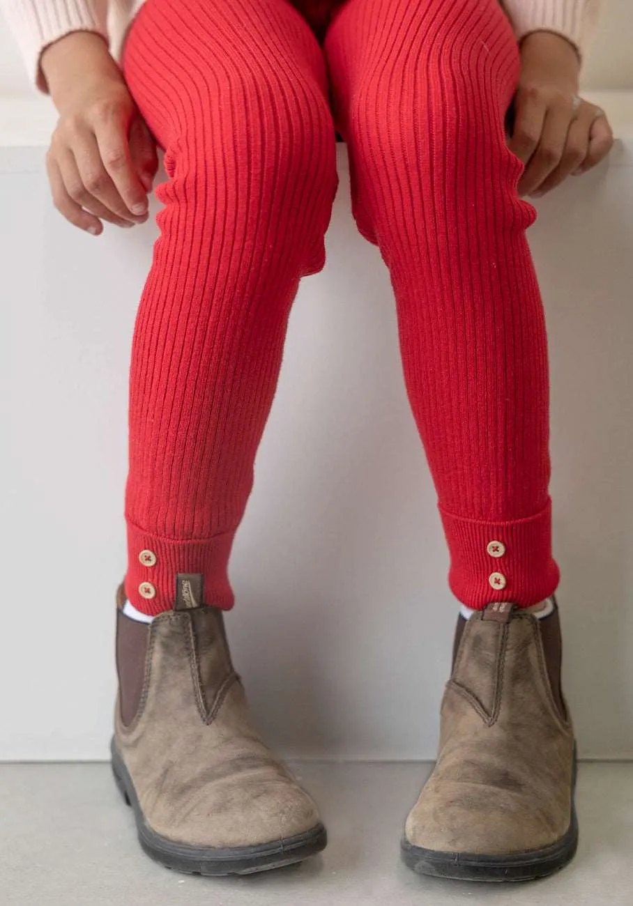 Miann & Co Kids - Texture Rib Legging - Raspberry