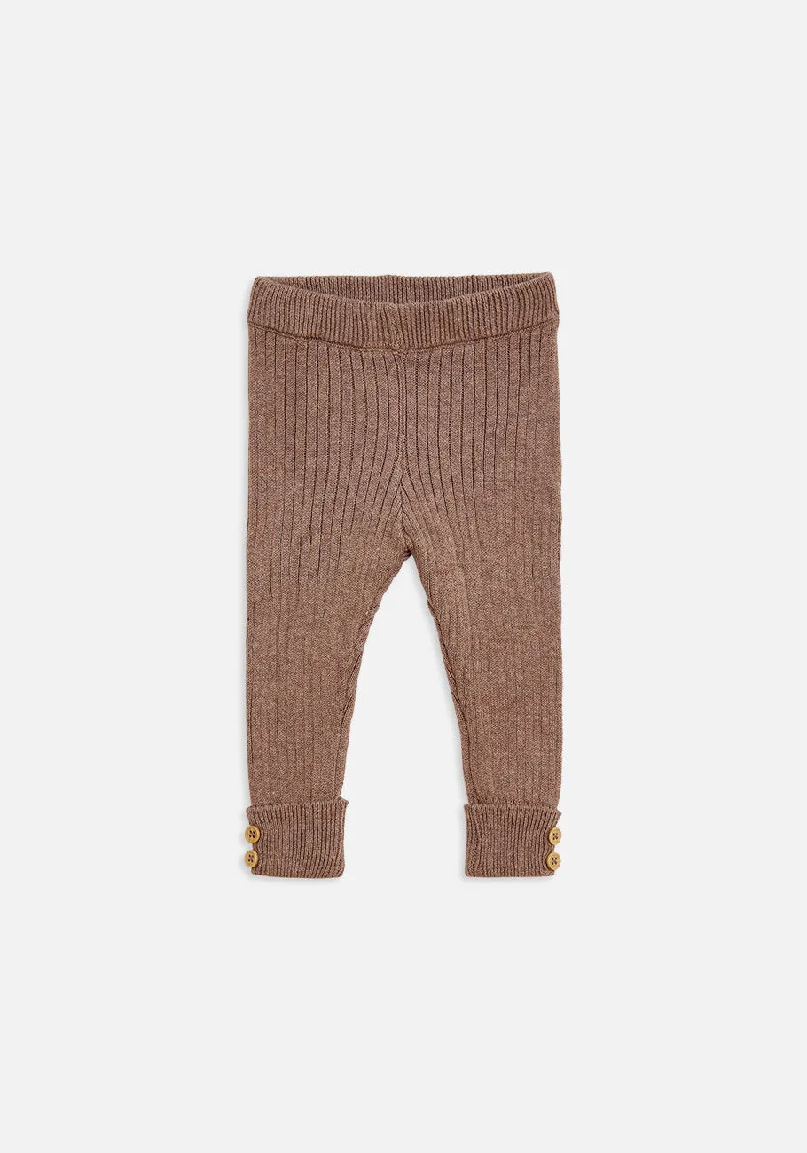 Miann & Co Kids - Texture Rib Legging - Taupe