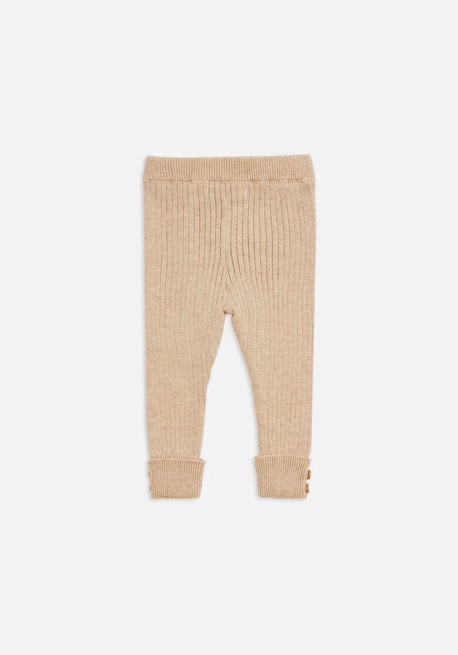 Miann & Co Kids - Texture Rib Legging - Truffle