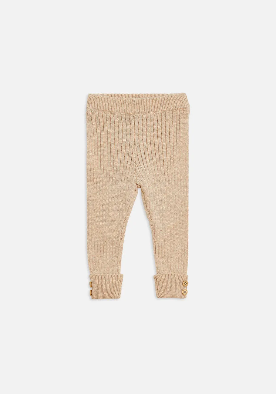 Miann & Co Kids - Texture Rib Legging - Truffle