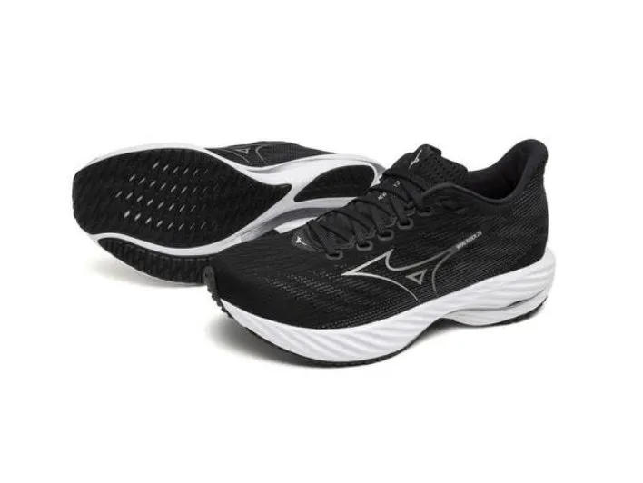 Mizuno Men's Wave Rider 28 - Black/Silver