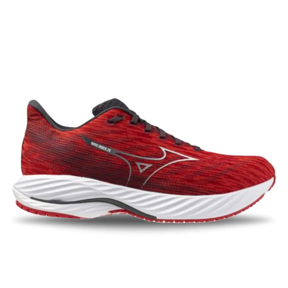 Mizuno Men's Wave Rider 28 - High Risk Red/White