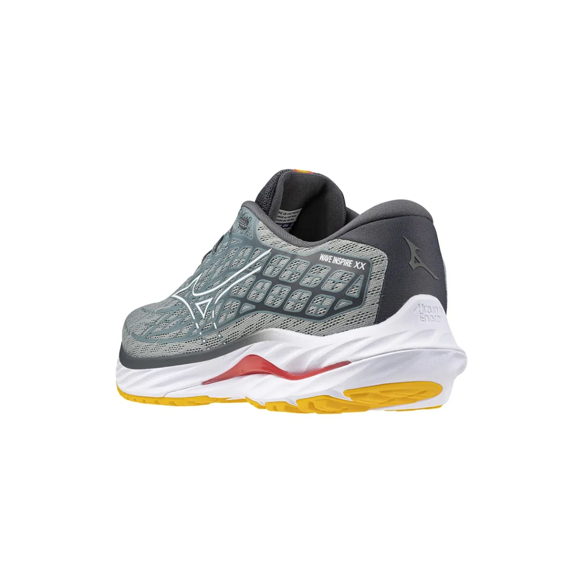 Mizuno Wave Inspire 20 Gray Yellow SS24 Running Shoes