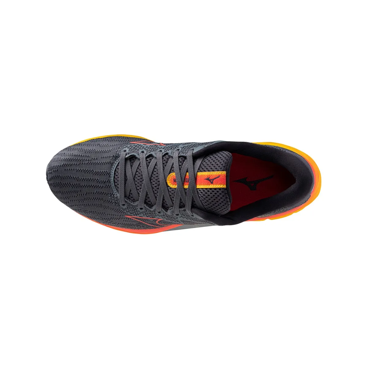 Mizuno Wave Rider 27 Black Orange Shoes SS24