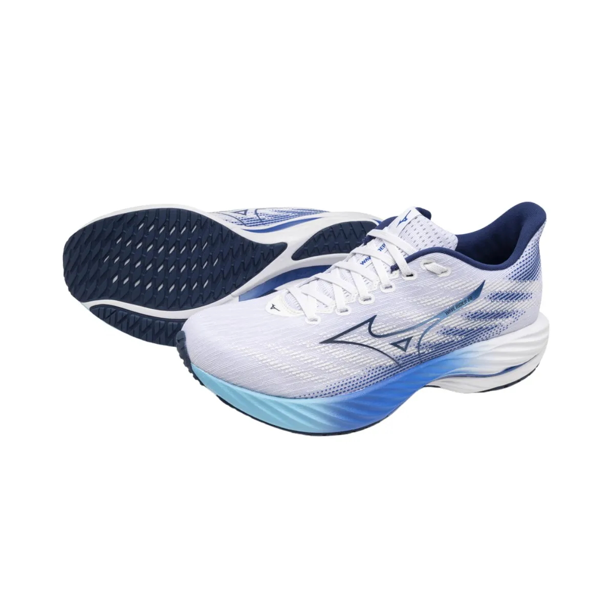 Mizuno Wave Rider 28 Blue White AW24 Shoes