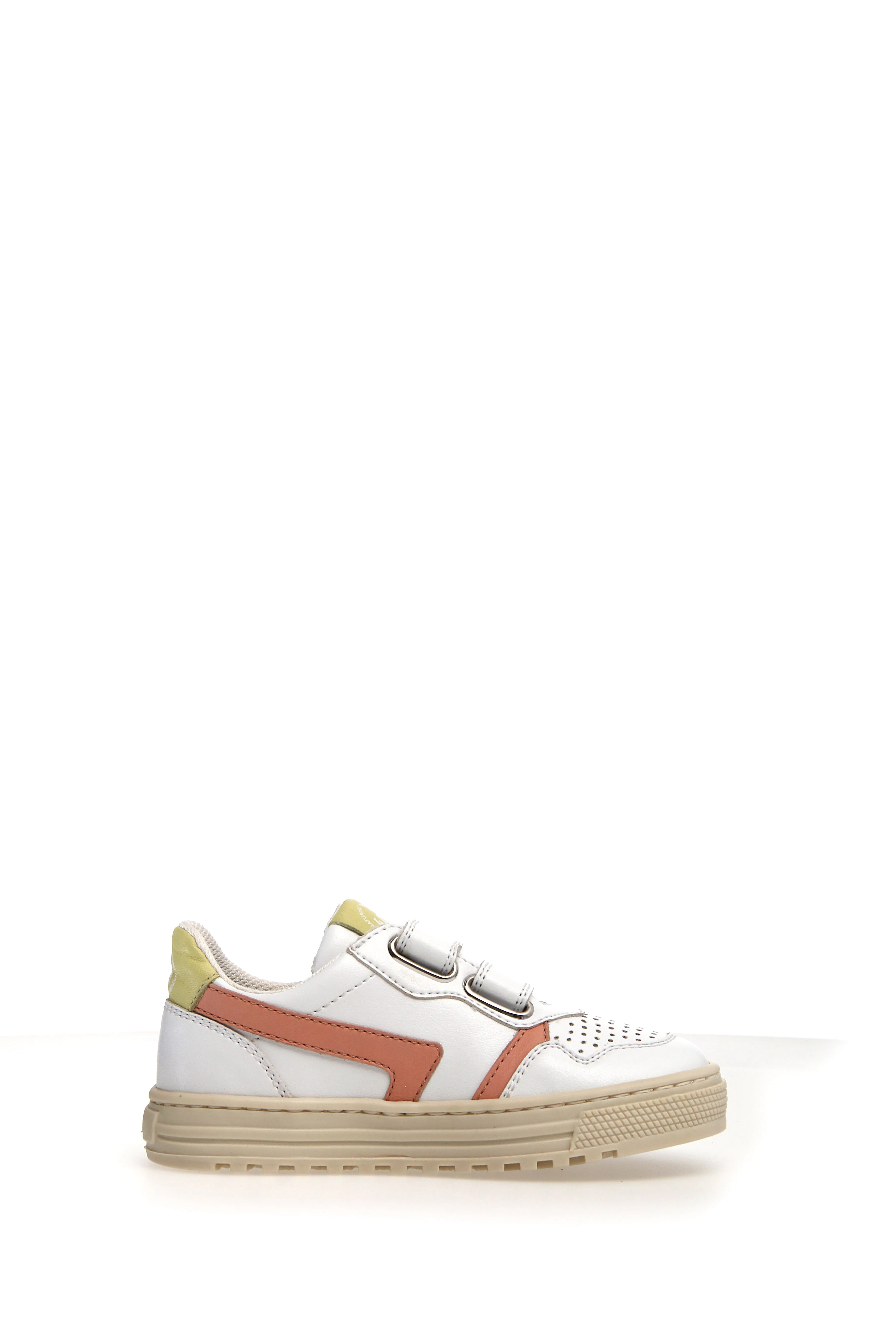 Naturino Girl's & Boy's Ceonia Sneakers - White/Peach/Fresia