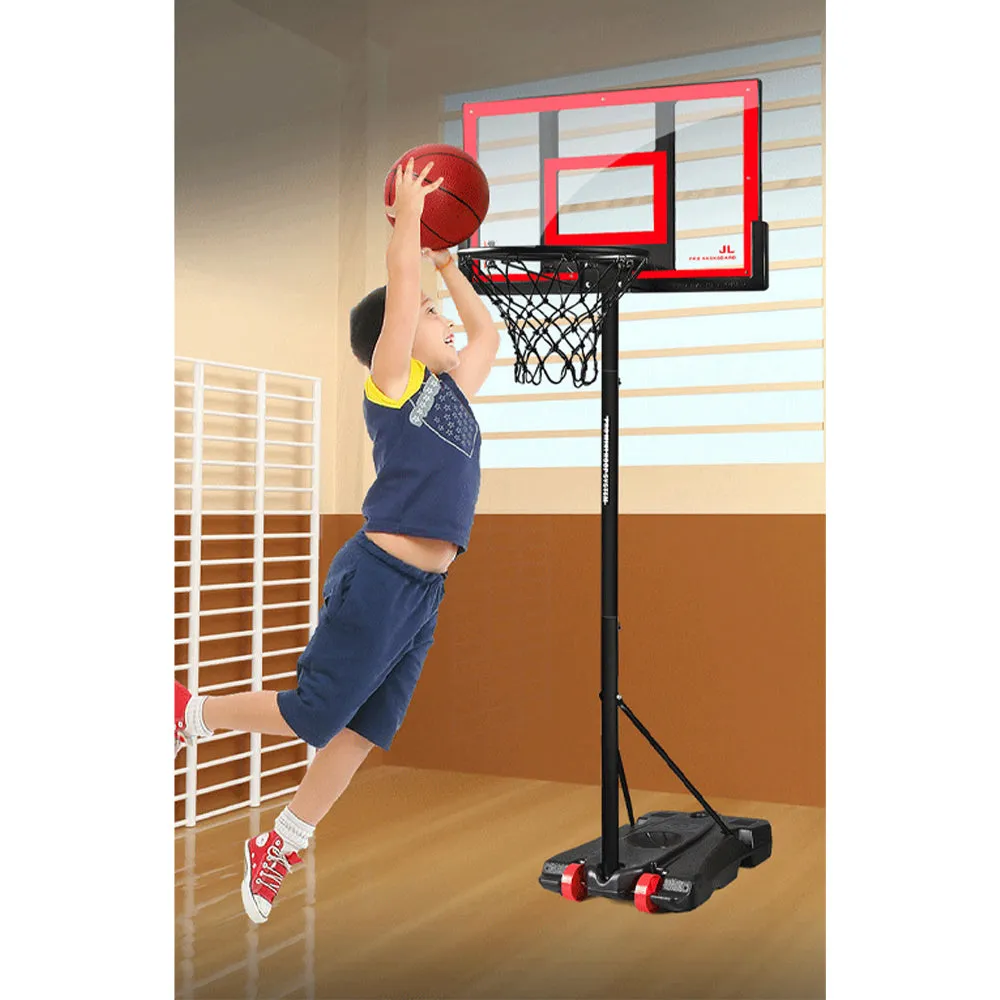 (Net) Adjustable Kids' Basketball Hoop Set - Portable Outdoor Game Toy