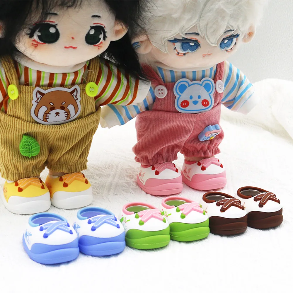 niannyyhouse 20cm Plush Doll Animal Print Shoes Length 4.9cm 8in Stuffed Toy Dressup Gift