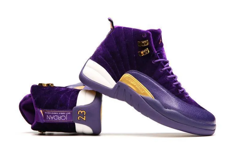 Nike Air Jordan 12 Retro Purple Velvet Shoes Basketball Men !!! CYBER MONDAY SALE !!!