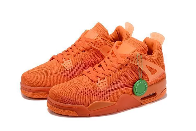 Nike Air Jordan 4 Flyknit 'Total Orange' Basketball Men !!! CYBER MONDAY SALE !!!