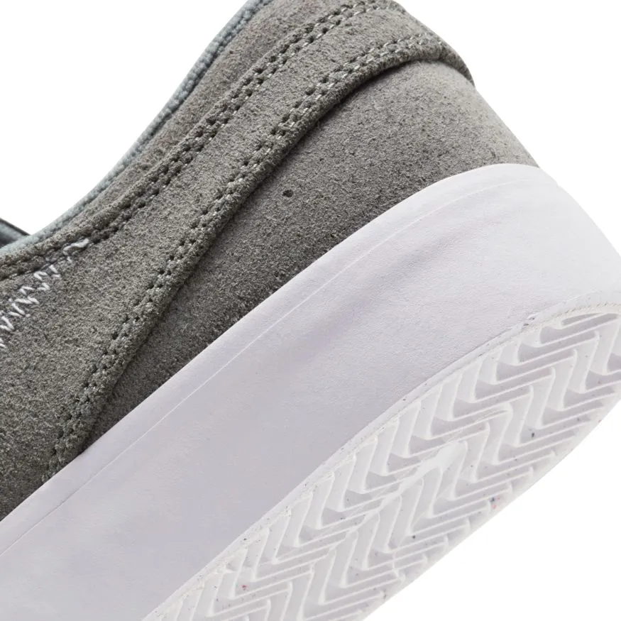 Nike SB Zoom Janoski Flyleather Remastered Skateboard Shoe - Tumbled Grey/White-Tumbled Grey-White