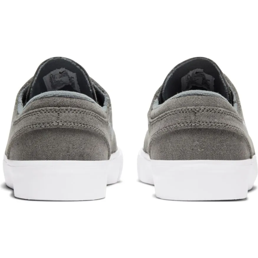 Nike SB Zoom Janoski Flyleather Remastered Skateboard Shoe - Tumbled Grey/White-Tumbled Grey-White