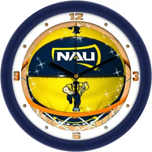 Northern Arizona Wall Clock - Basketball Slam Dunk