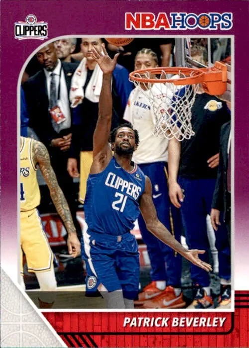 Patrick Beverley, #271, Purple Parallel, 2019-20 Panini Hoops Basketball NBA