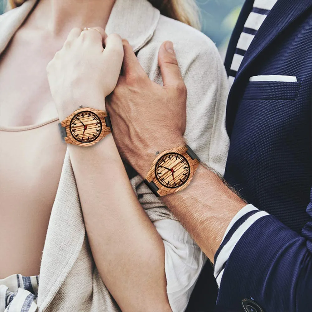 Personalized Gifts Customized Wood Watch for Men Women Husband Wife Groomsmen Birthday Wedding Anniversary Graduation Christmas