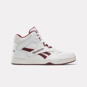 Reebok Footwear Men Reebok Royal BB4500 HI2 Basketball Shoes WHITE/RICHMAROON/VINTAGECHALK