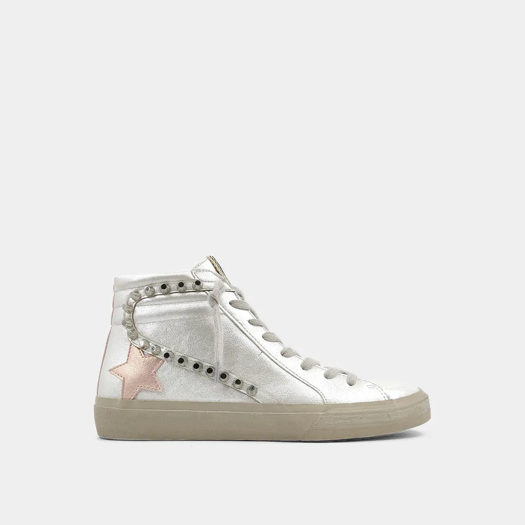 Riri Studded Sneaker • Pearl