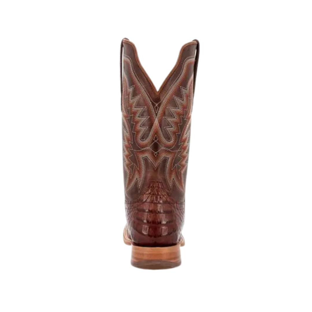 Rocky Boot Unisex Durango Collection Caiman Belly Western Cognac And Cigar Boots