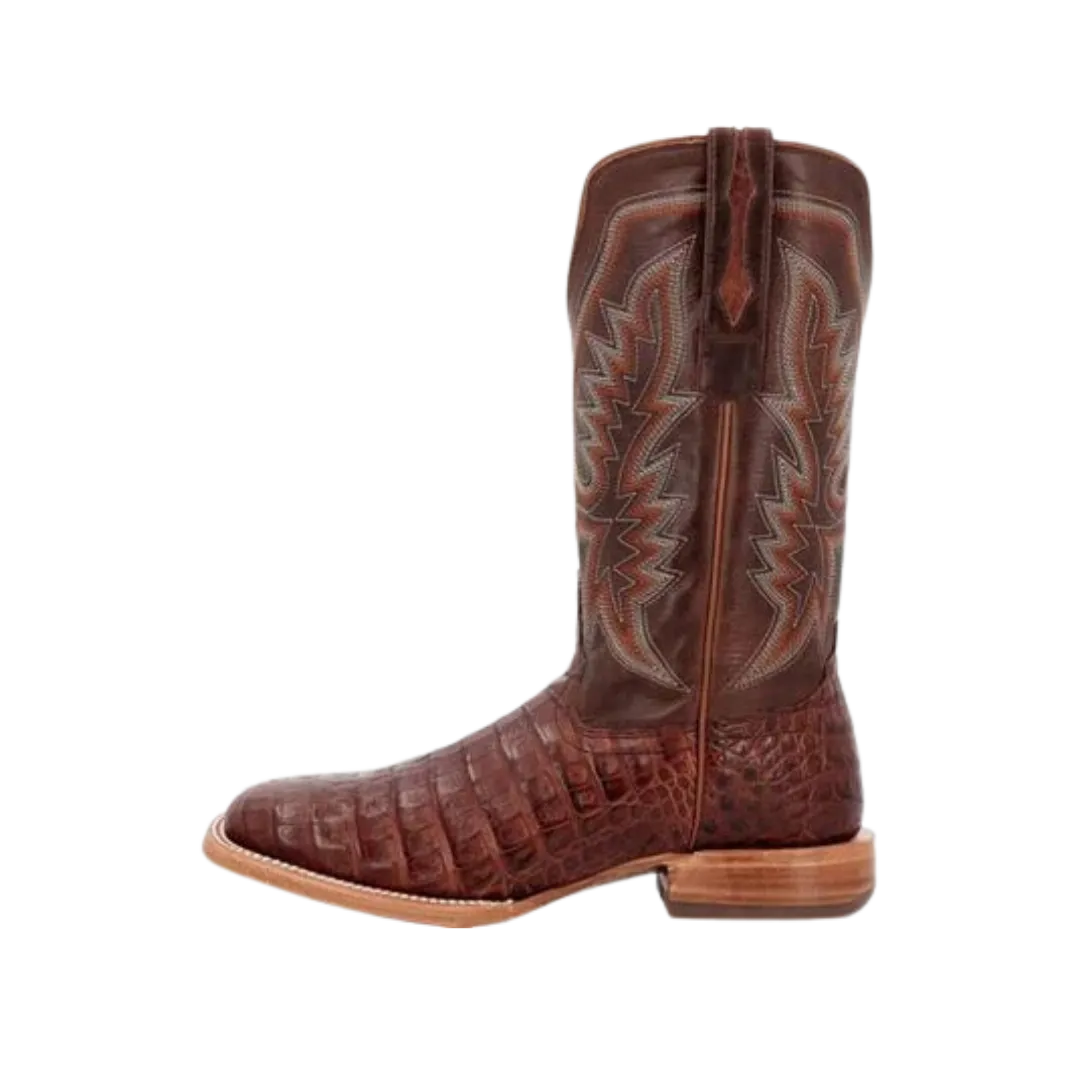 Rocky Boot Unisex Durango Collection Caiman Belly Western Cognac And Cigar Boots