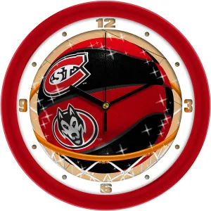 Saint Cloud State Wall Clock - Basketball Slam Dunk