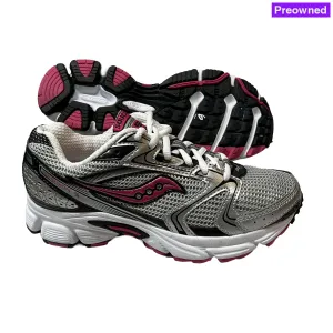 Saucony •Cohesion 5• Running Shoe • Silver/Black/Pink • 6 Wide - Preowned