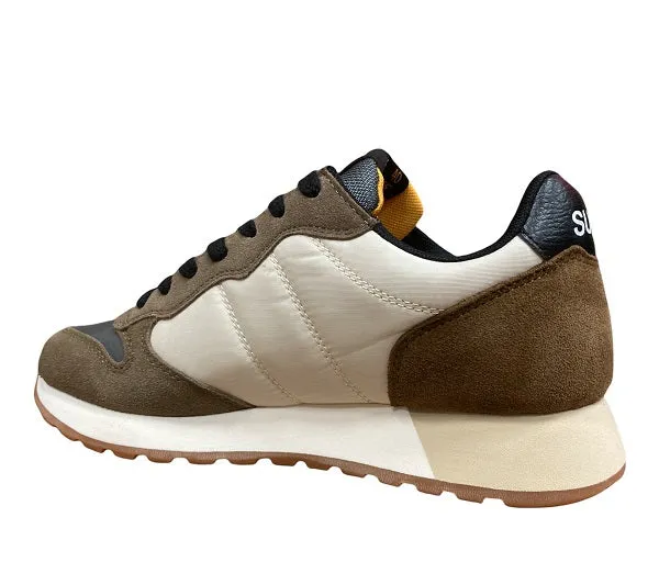 Sun68 scarpa sneakers da uomo Jaki Colors Z41112 3177 bianco panna-beige scuro