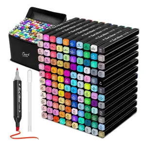 Tommax 120 Colors Dual Tip Alcohol Markers | Sketch Markers Set