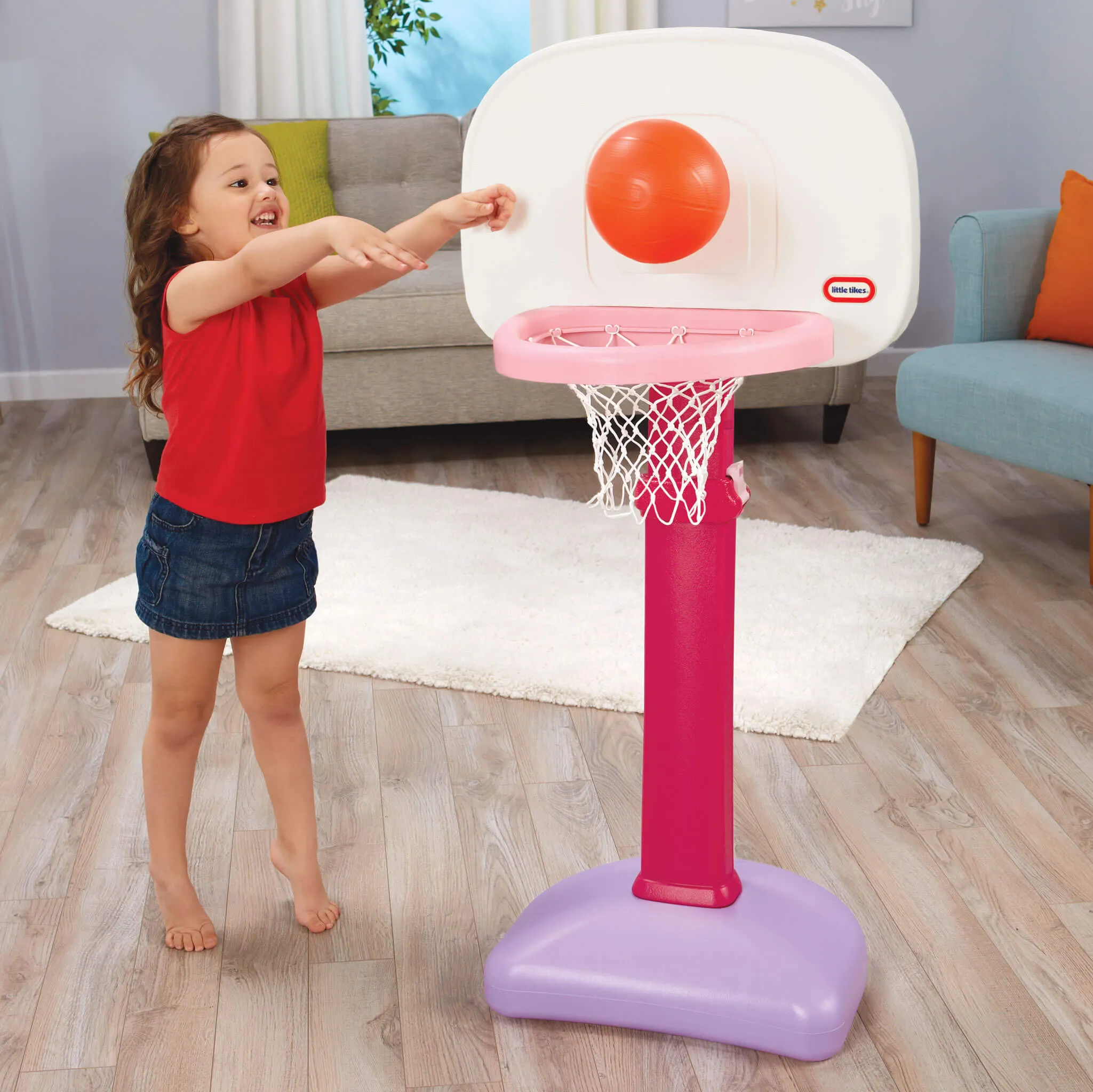 TotSports™ Easy Score Basketball Set - Pink