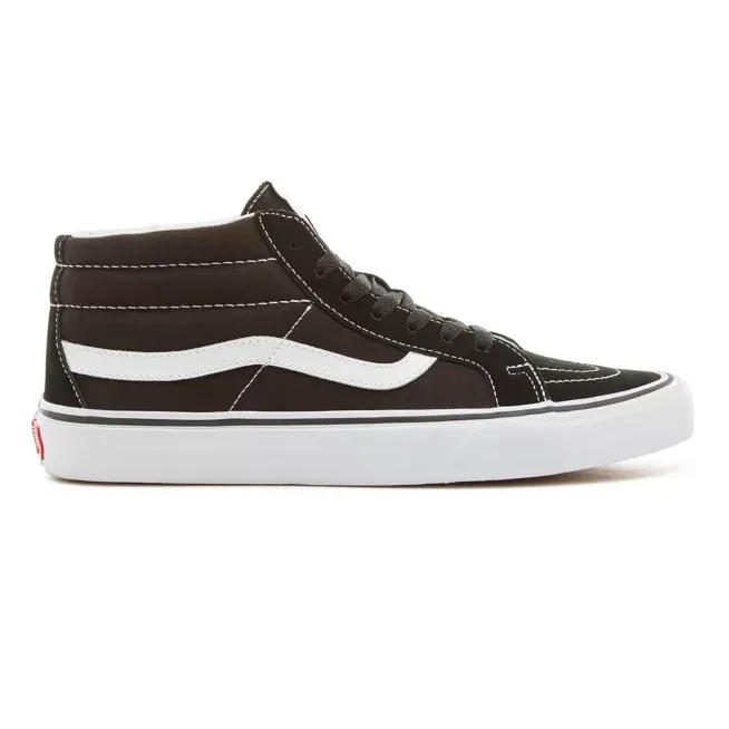 Vans scarpa sneakers alta in tela e camoscio SK8-Mid Reissue VN0A391F6BT nero-bianco