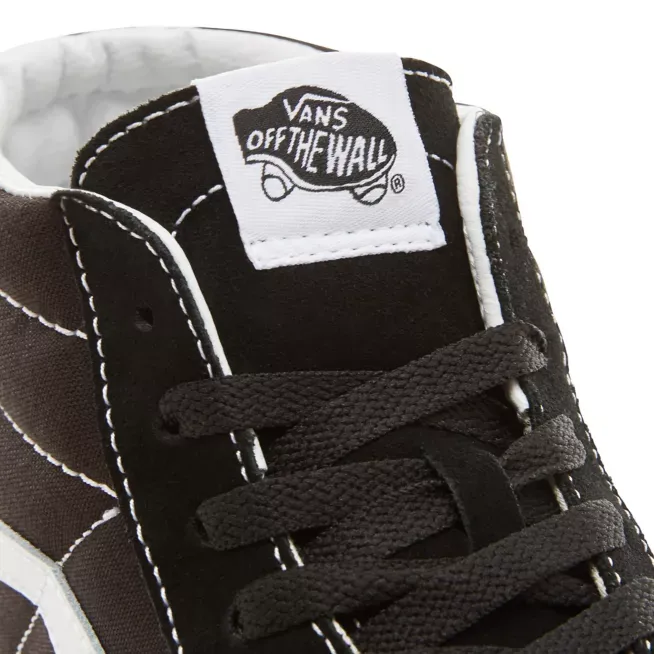 Vans scarpa sneakers alta in tela e camoscio SK8-Mid Reissue VN0A391F6BT nero-bianco